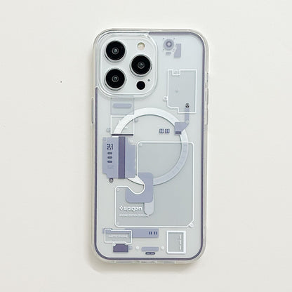 Transparent Acrylic Magnetic Phone Case for iPhone 14 Pro
