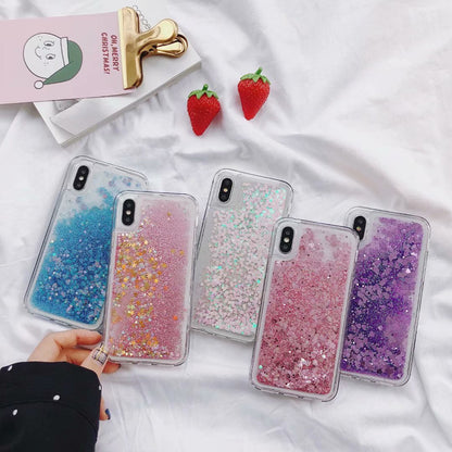 Glitter Liquid Sand Case for iPhone XS Max & More